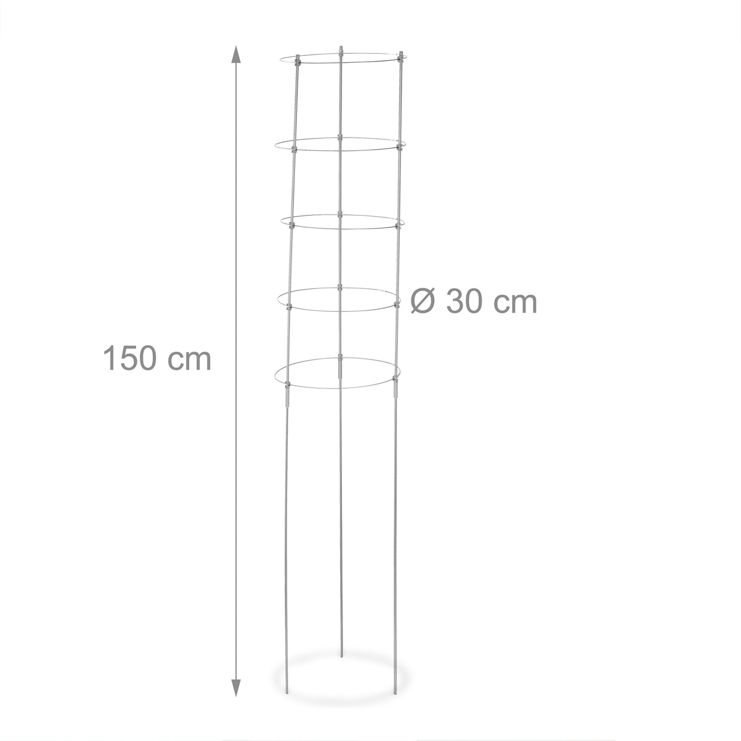 Climbing Aid 150 cm Set of 2 Grey