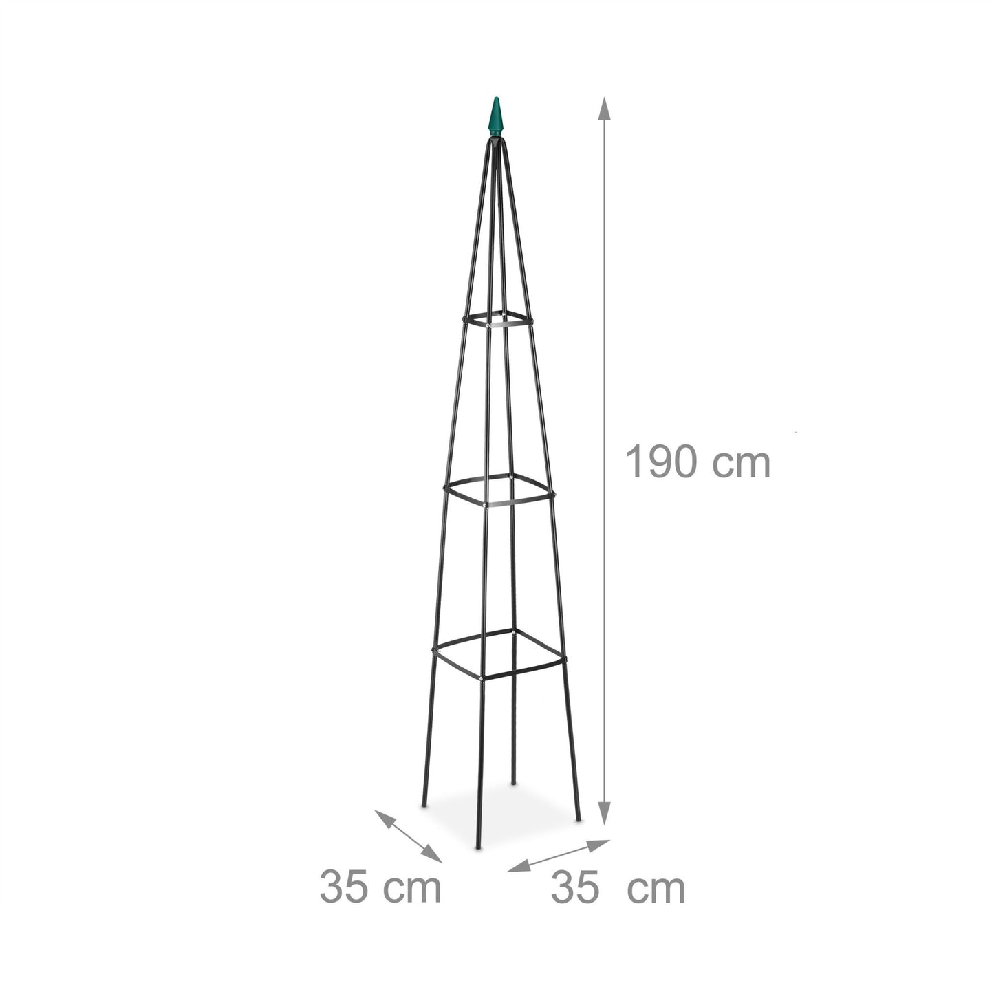 Climbing aid Set of 2 190 cm black