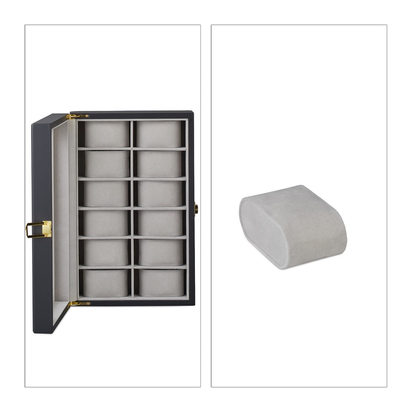 Clock box with 12 compartments
