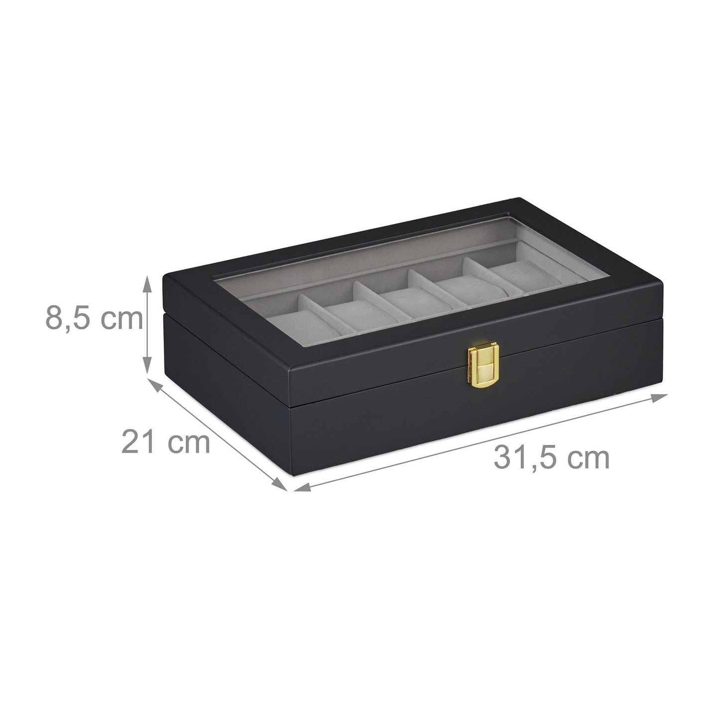 Clock box with 12 compartments