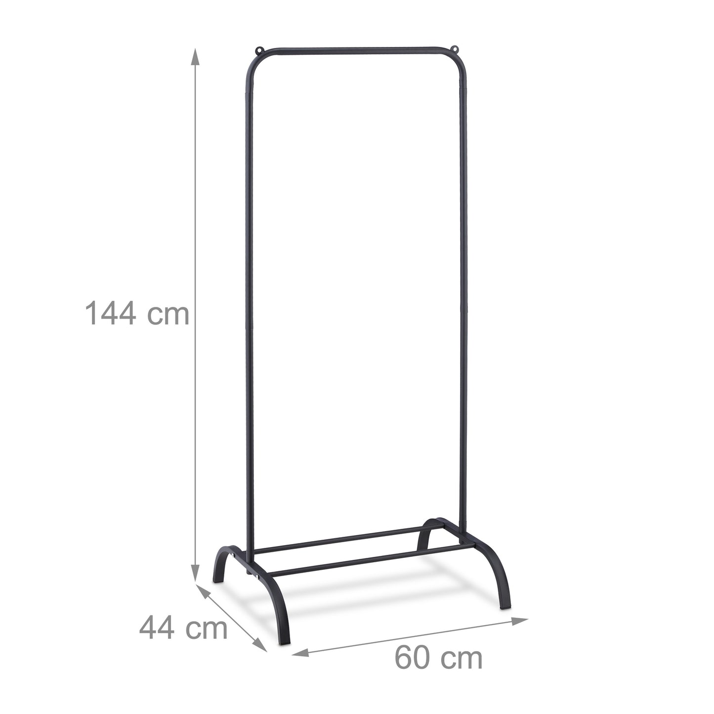 Clothes rack with shelf