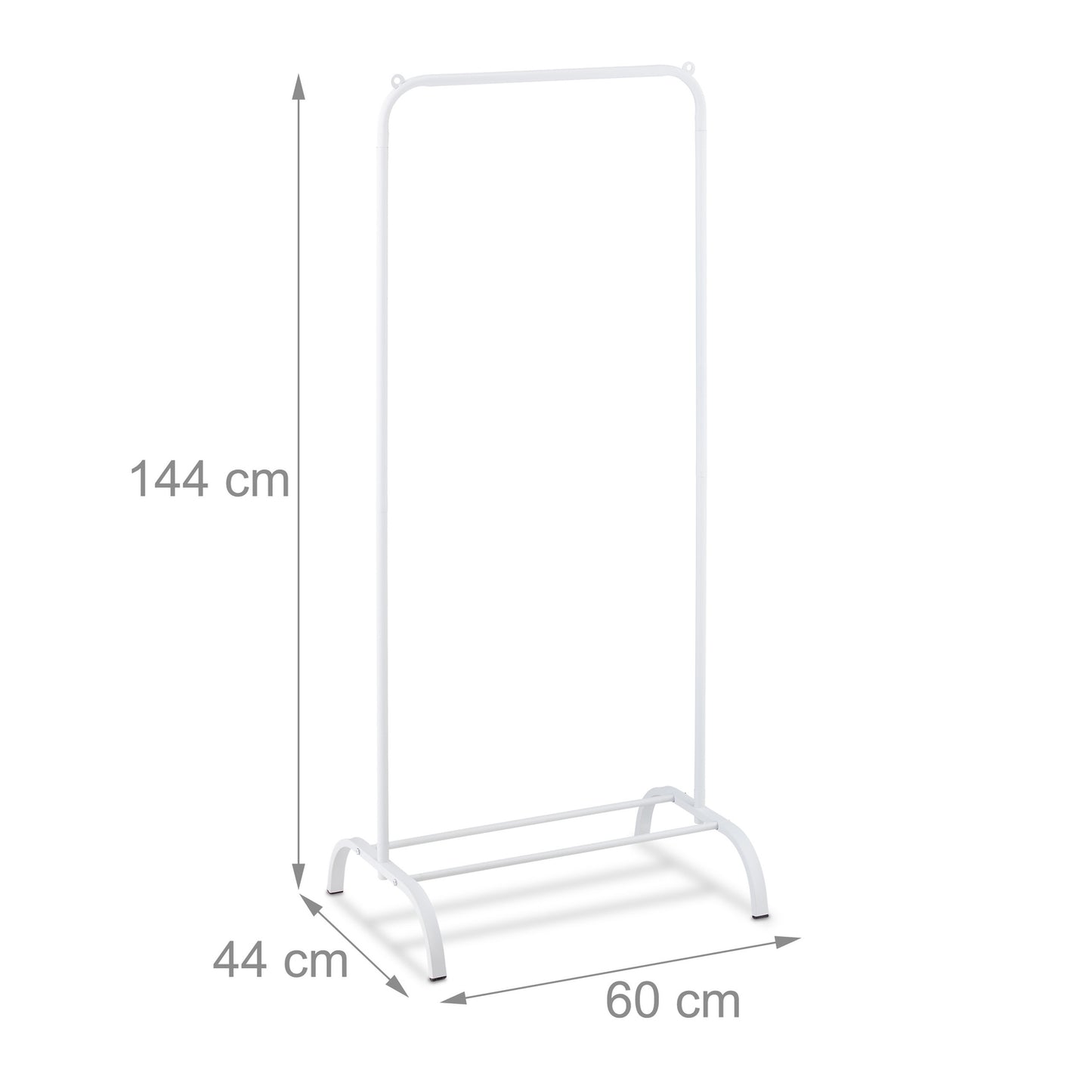 Clothes rack with shelf