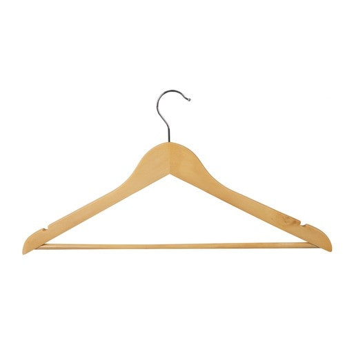 Clothes hanger 10 pcs. - wooden Ruhhy 24492
