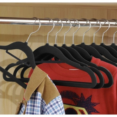 Clothes hanger 20 pieces - black Ruhhy 22536
