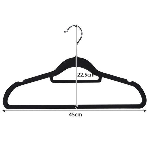 Clothes hanger 20 pieces - black Ruhhy 22536