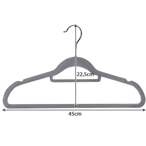 Clothes hanger 20 pieces - gray Ruhhy 22535