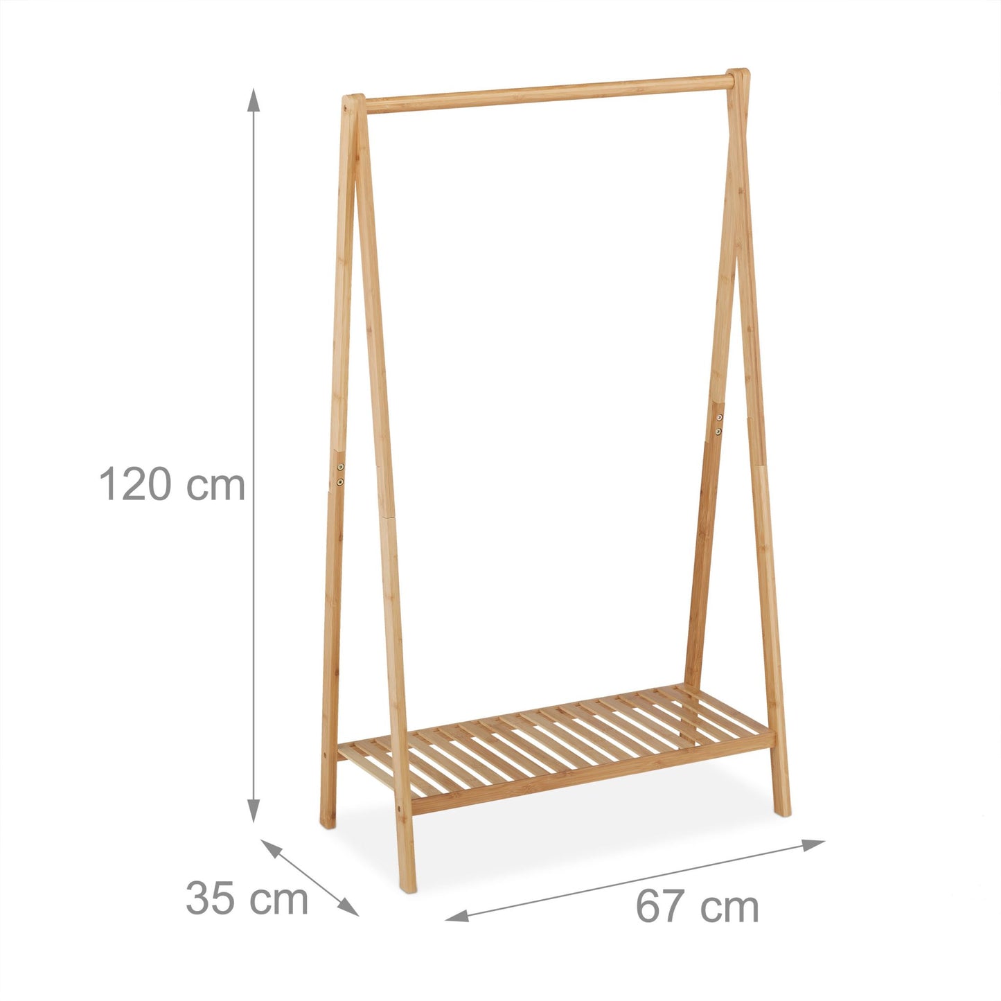 Clothes hanger bamboo 67 cm
