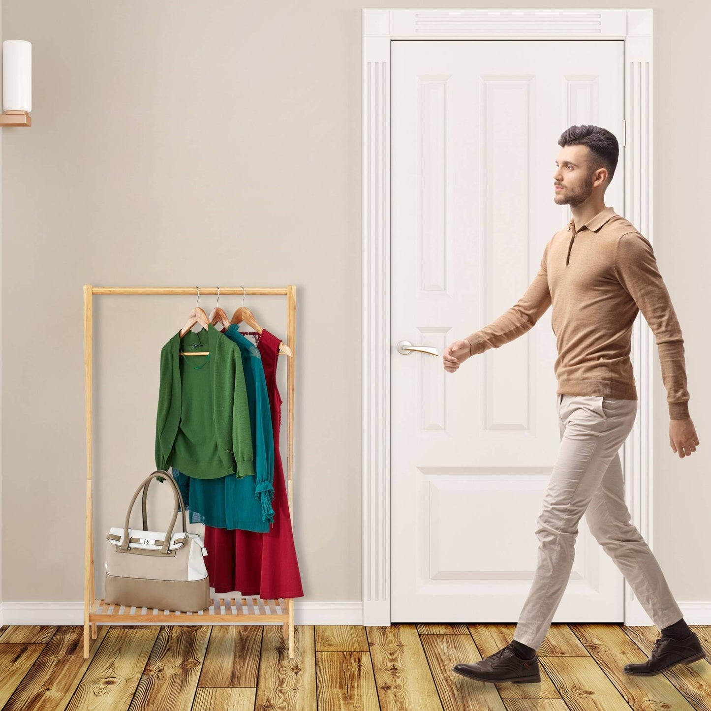 Clothes hanger bamboo 67 cm