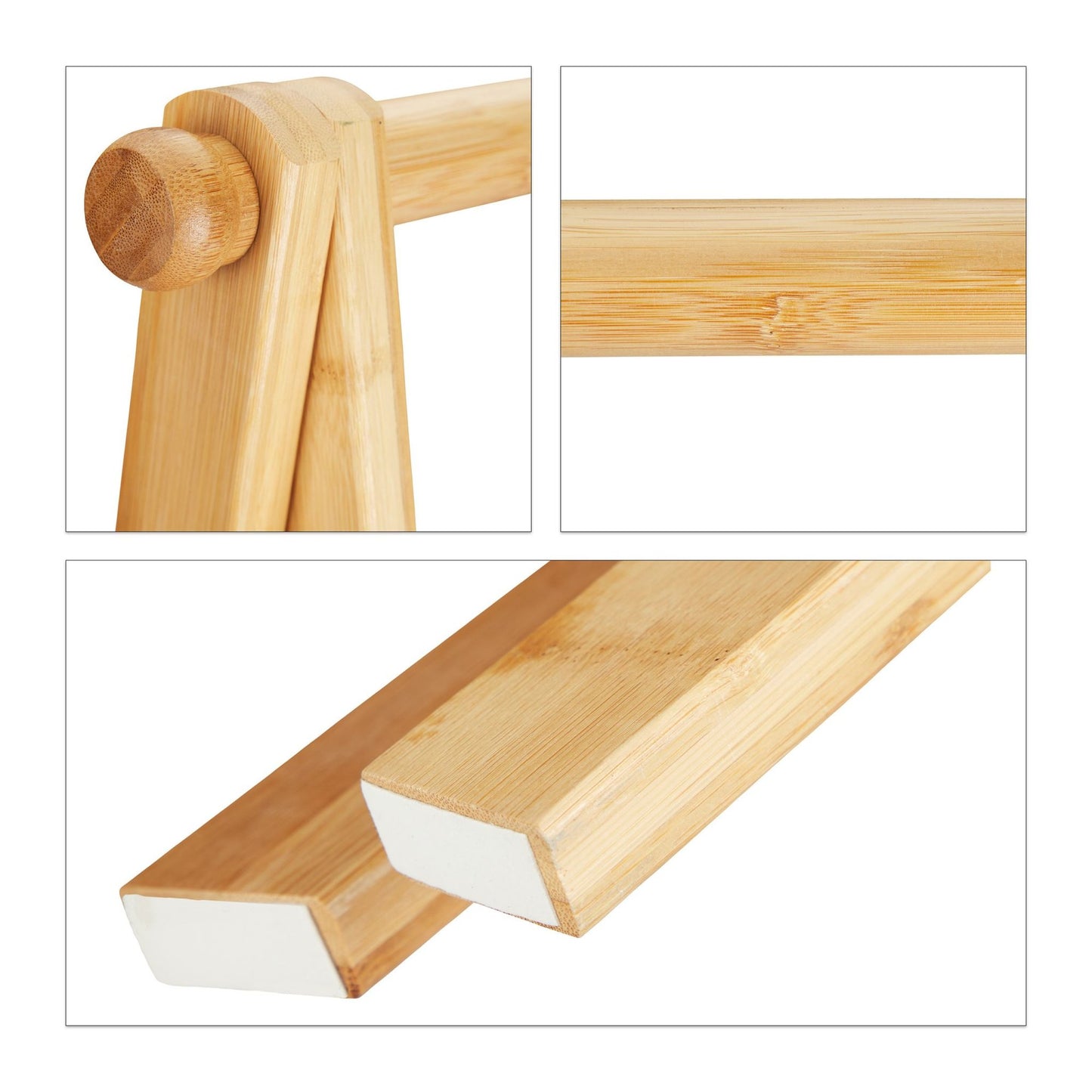 Clothes hanger foldable bamboo