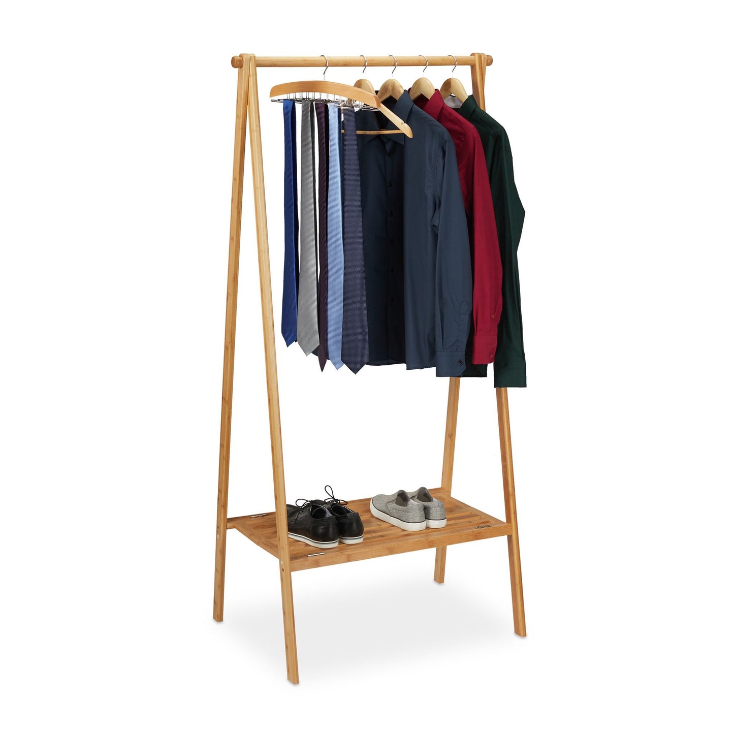 Clothes hanger foldable bamboo