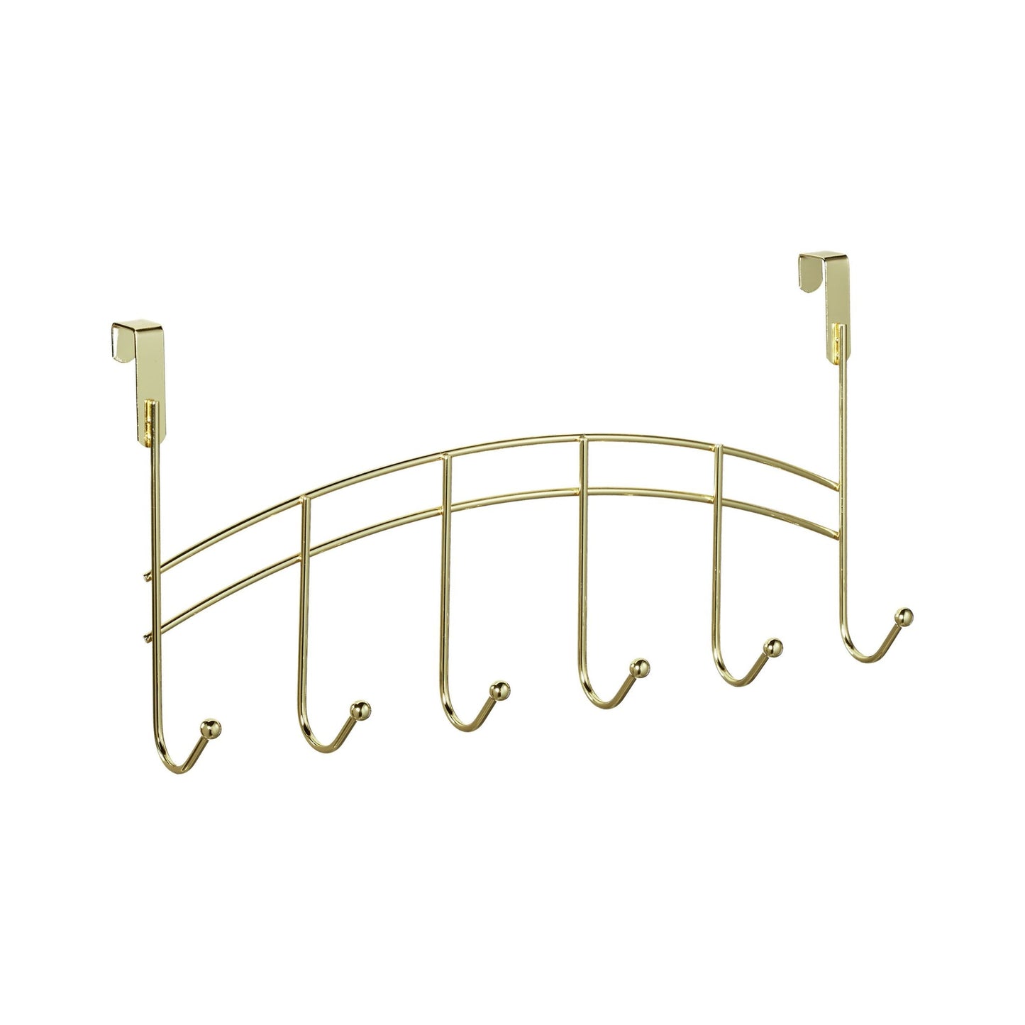 Clothes hanger for door with 6 hooks