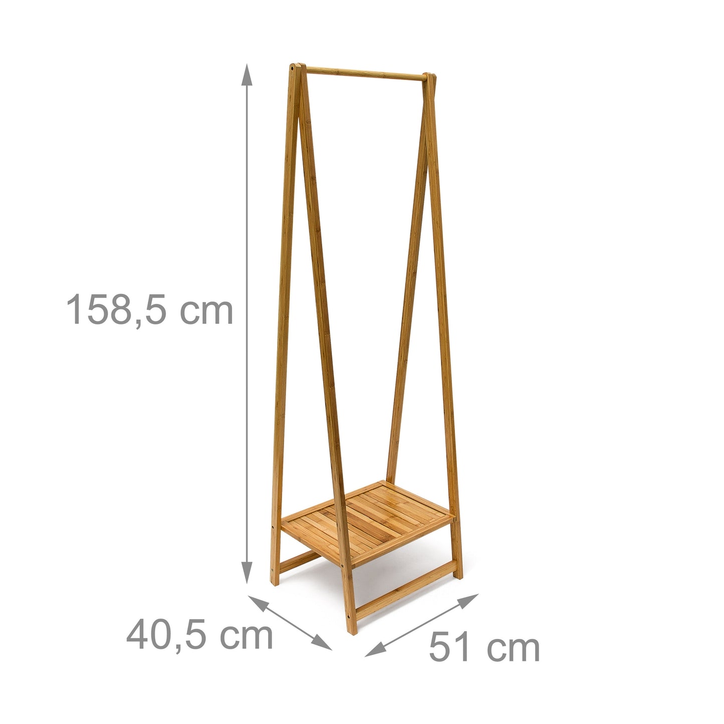Clothes hanger in bamboo