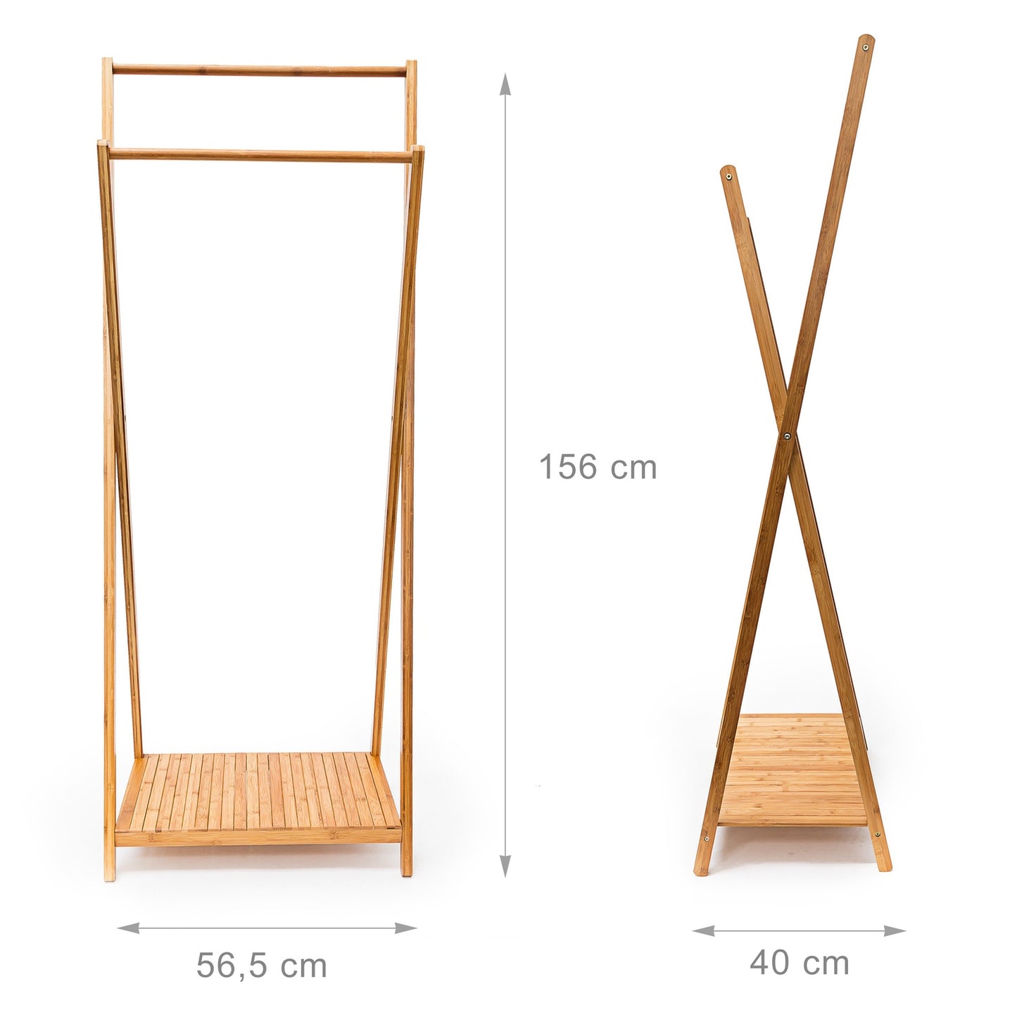 Clothes hanger in bamboo