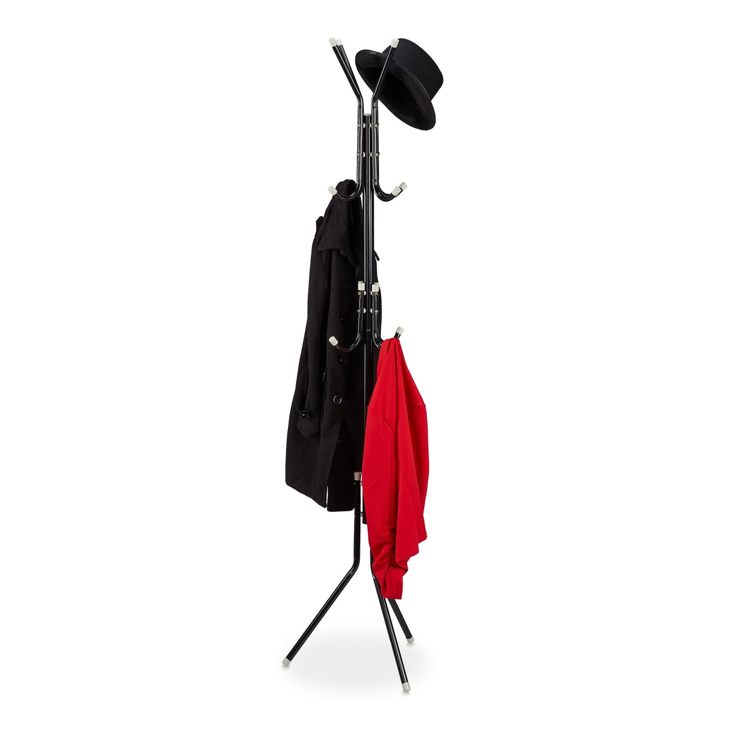 Clothes hanger in black metal