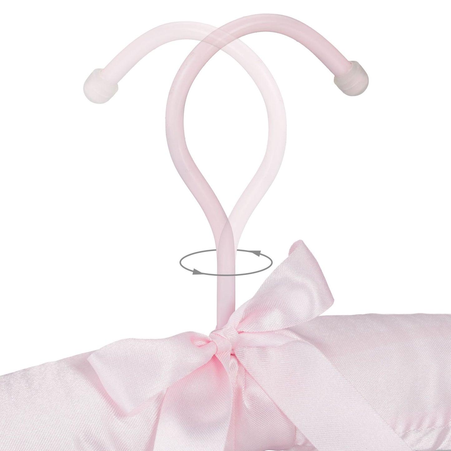 Clothes hanger in satin