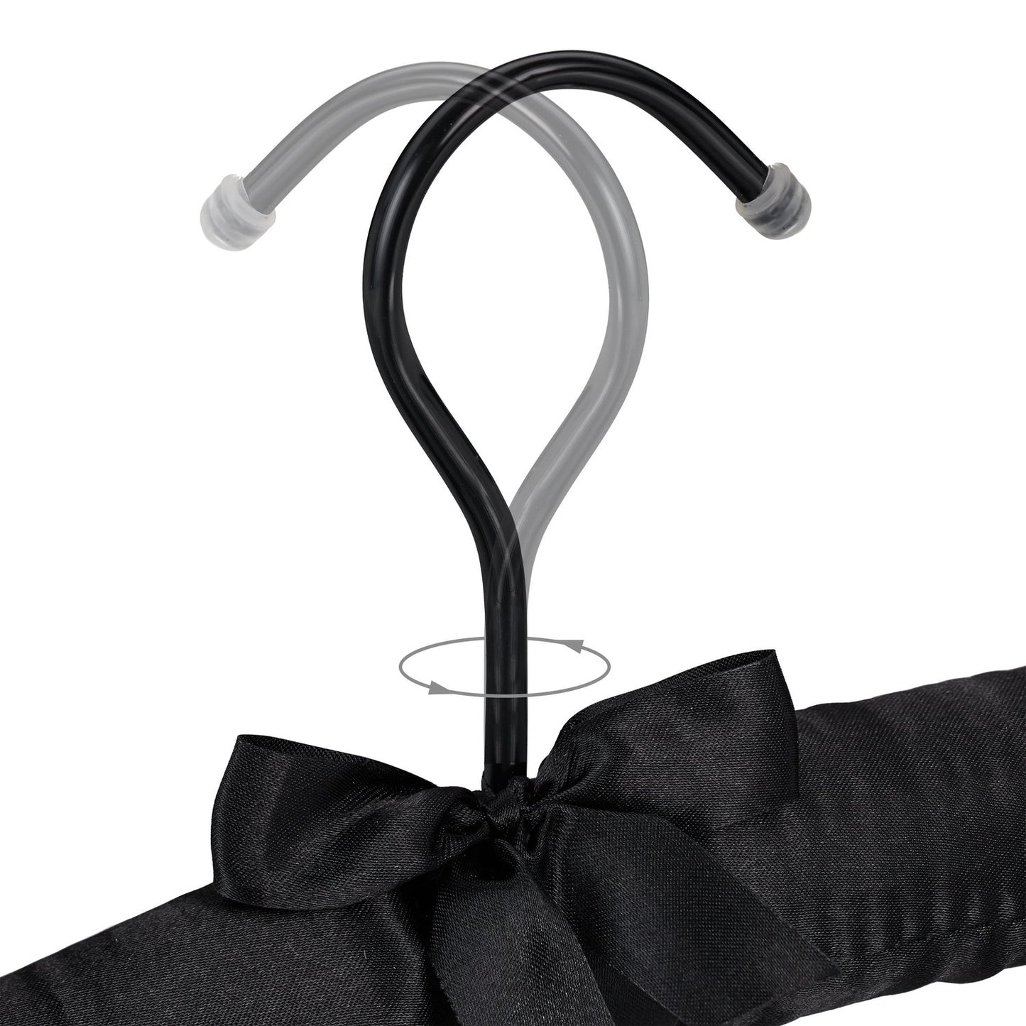 Clothes hanger in satin
