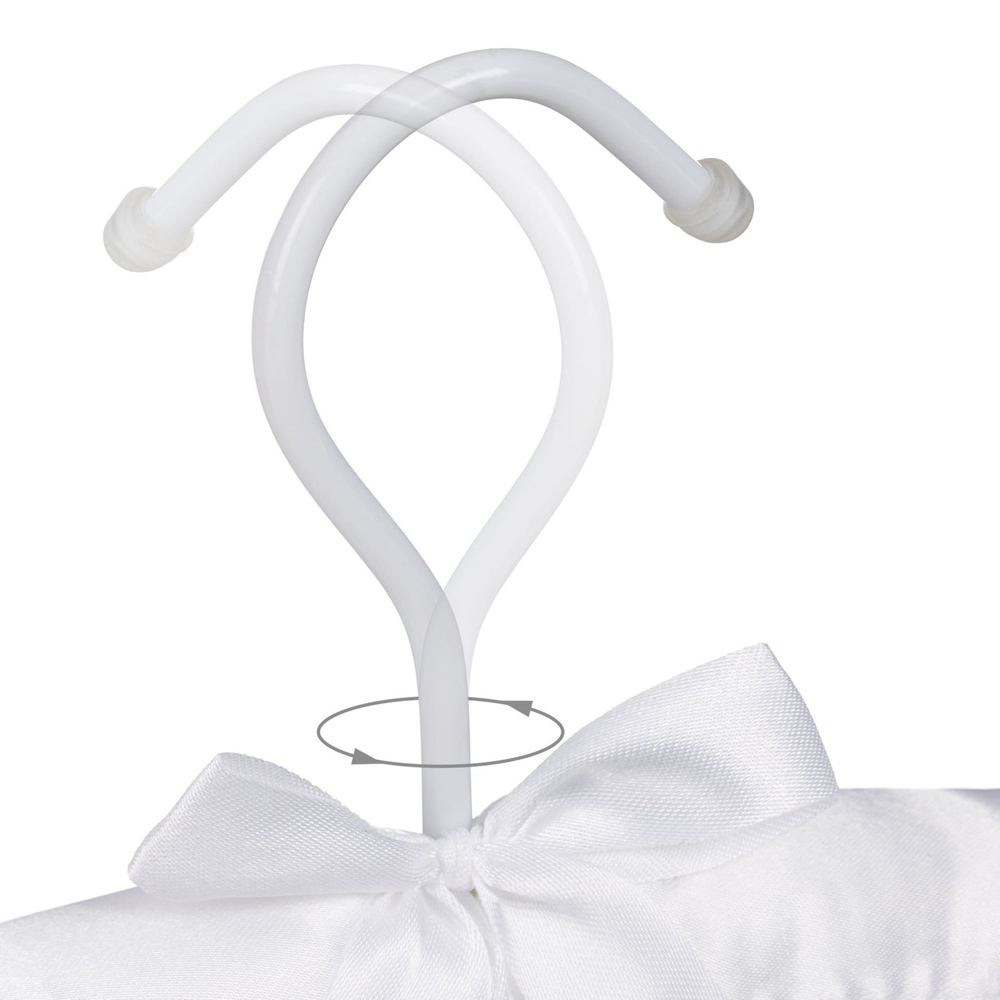 Clothes hanger in satin