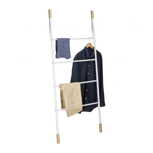 Clothes hanger ladder white