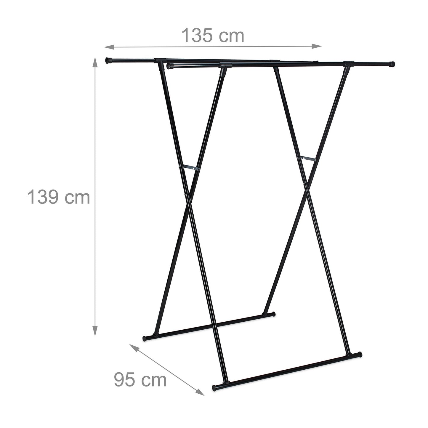 Clothes hanger retractable metal