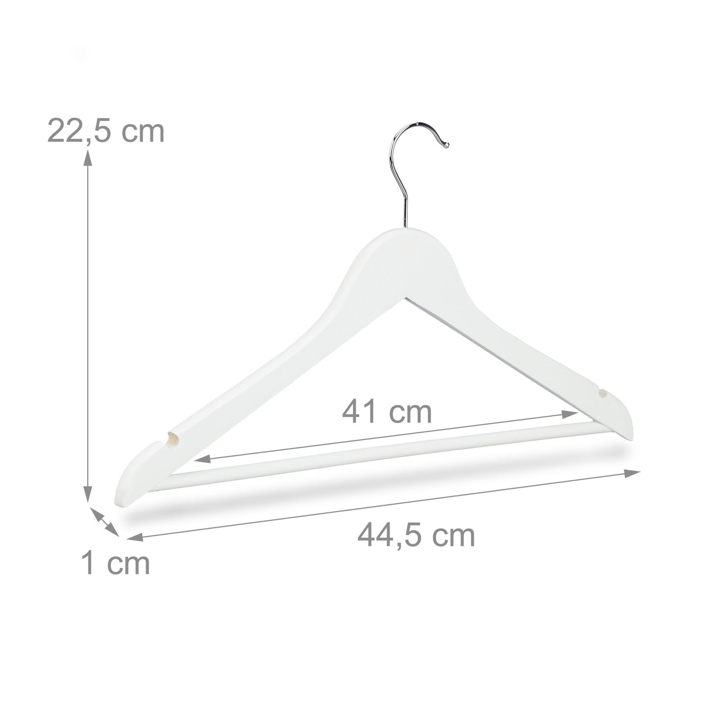 Clothes hangers Wood Set of 10