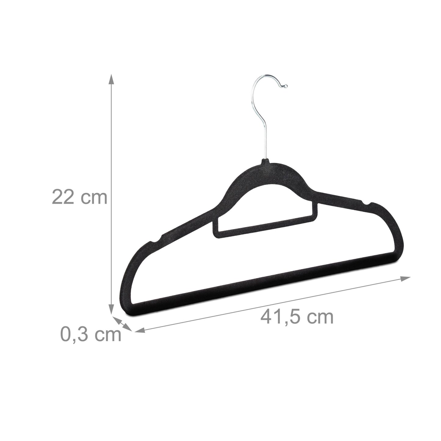 Clothes hangers Wood Set of 10