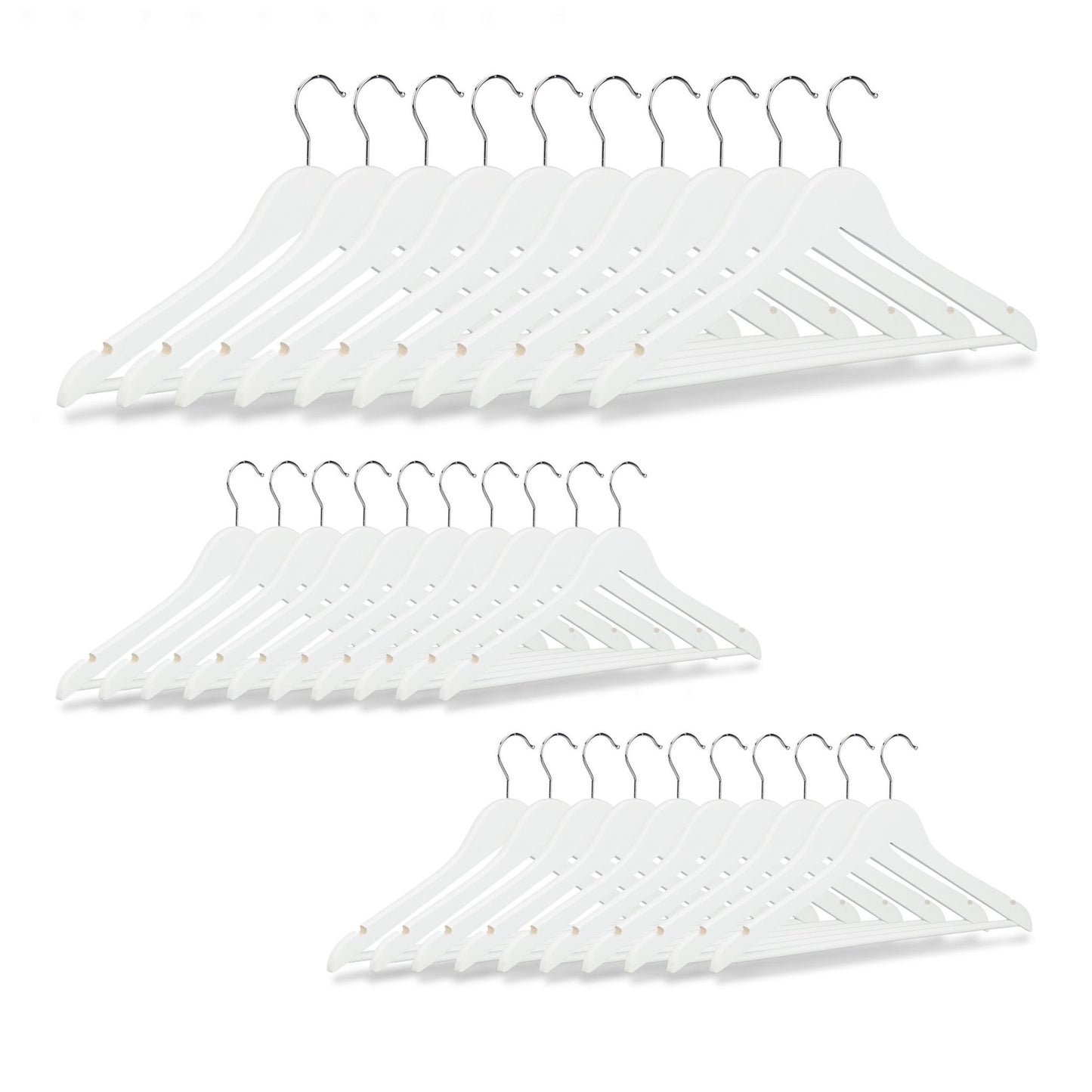 Clothes hangers Wood Set of 30