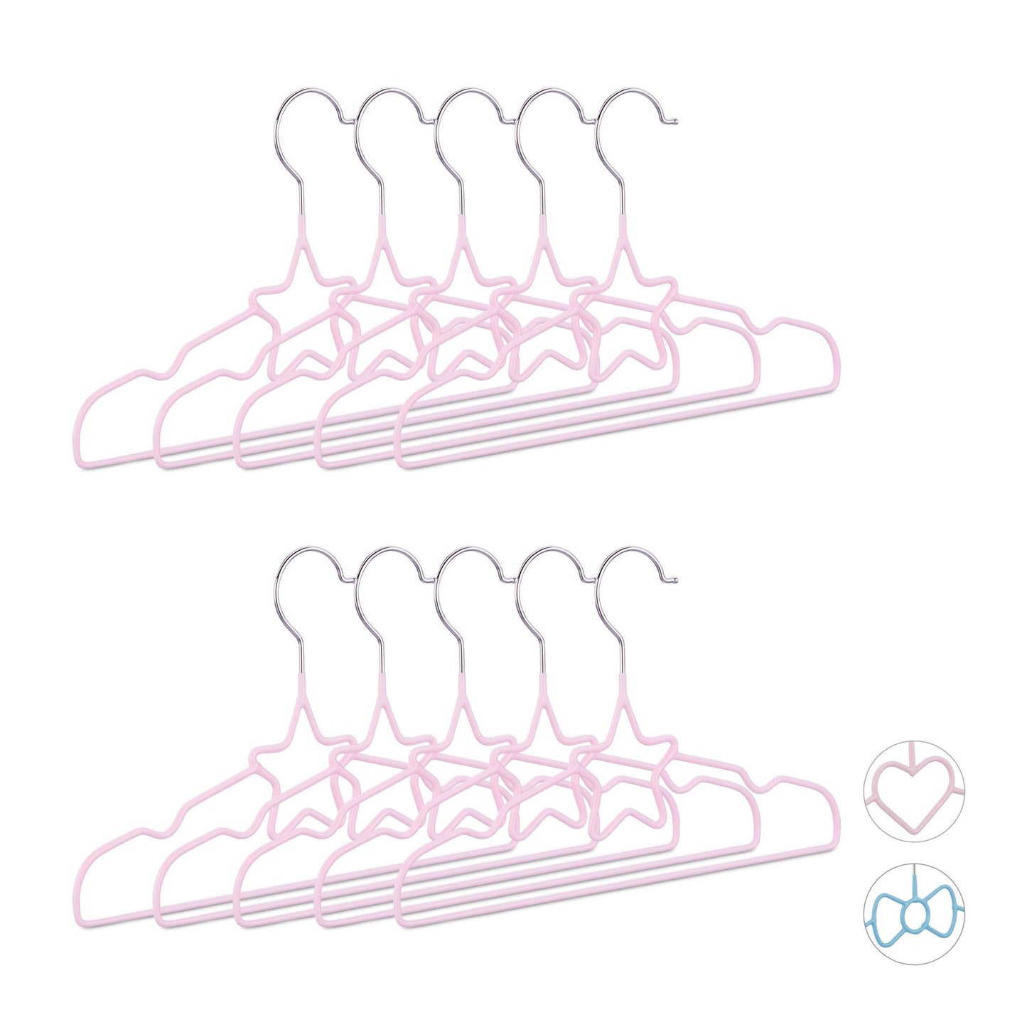 Clothes hangers for children - set of 10