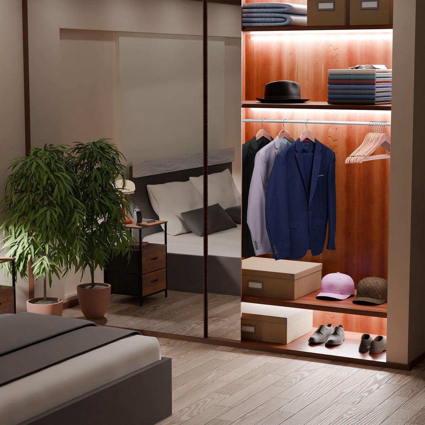 Clothes hangers in cedar wood 12-pack