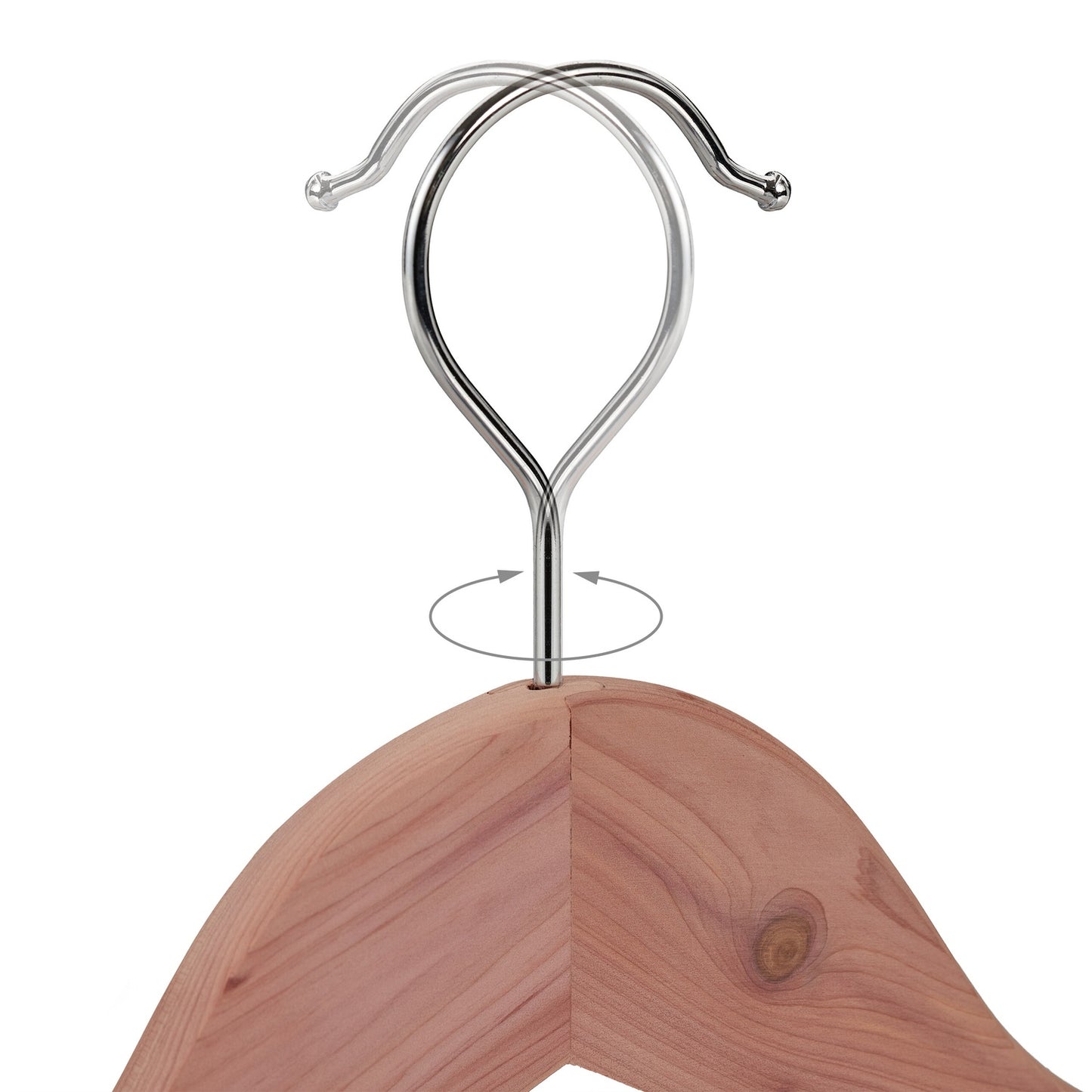 Clothes hangers in cedar wood 12-pack
