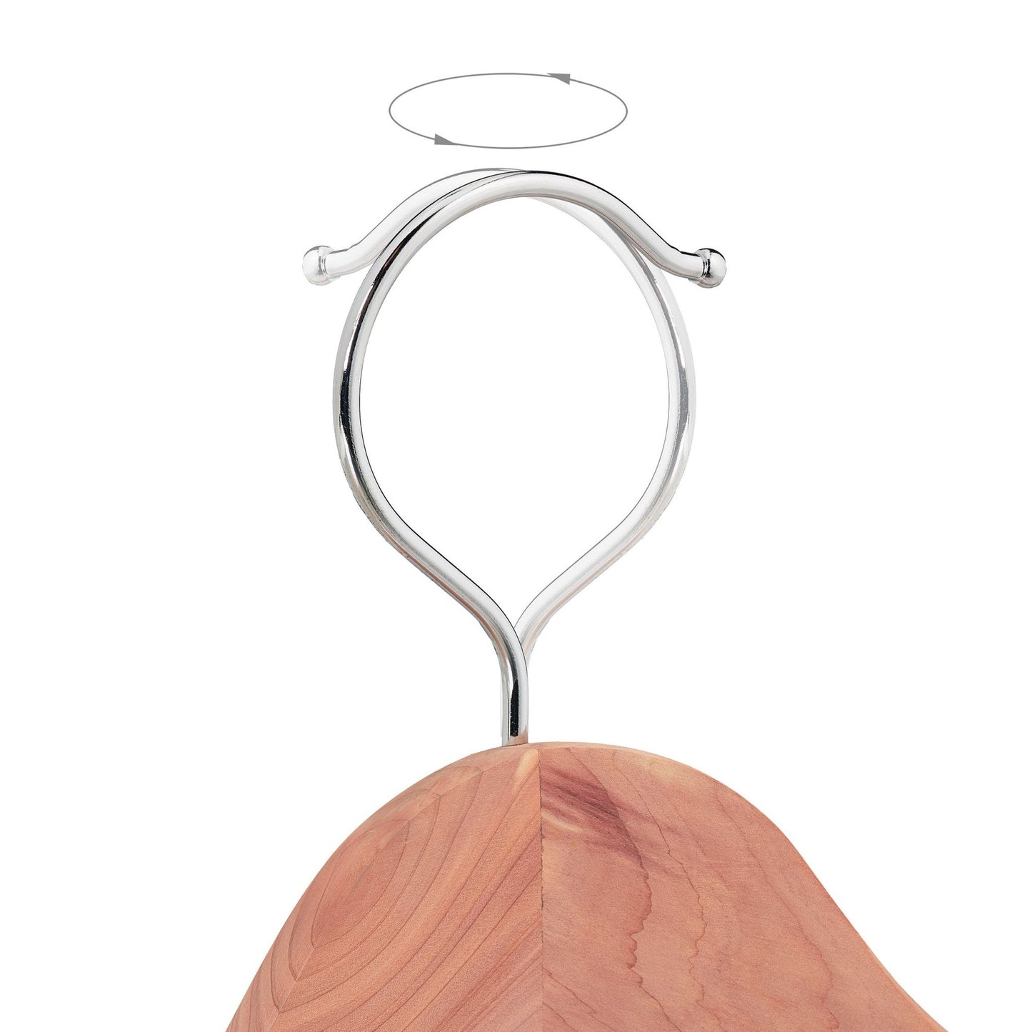 Clothes hangers in cedar wood set of 5