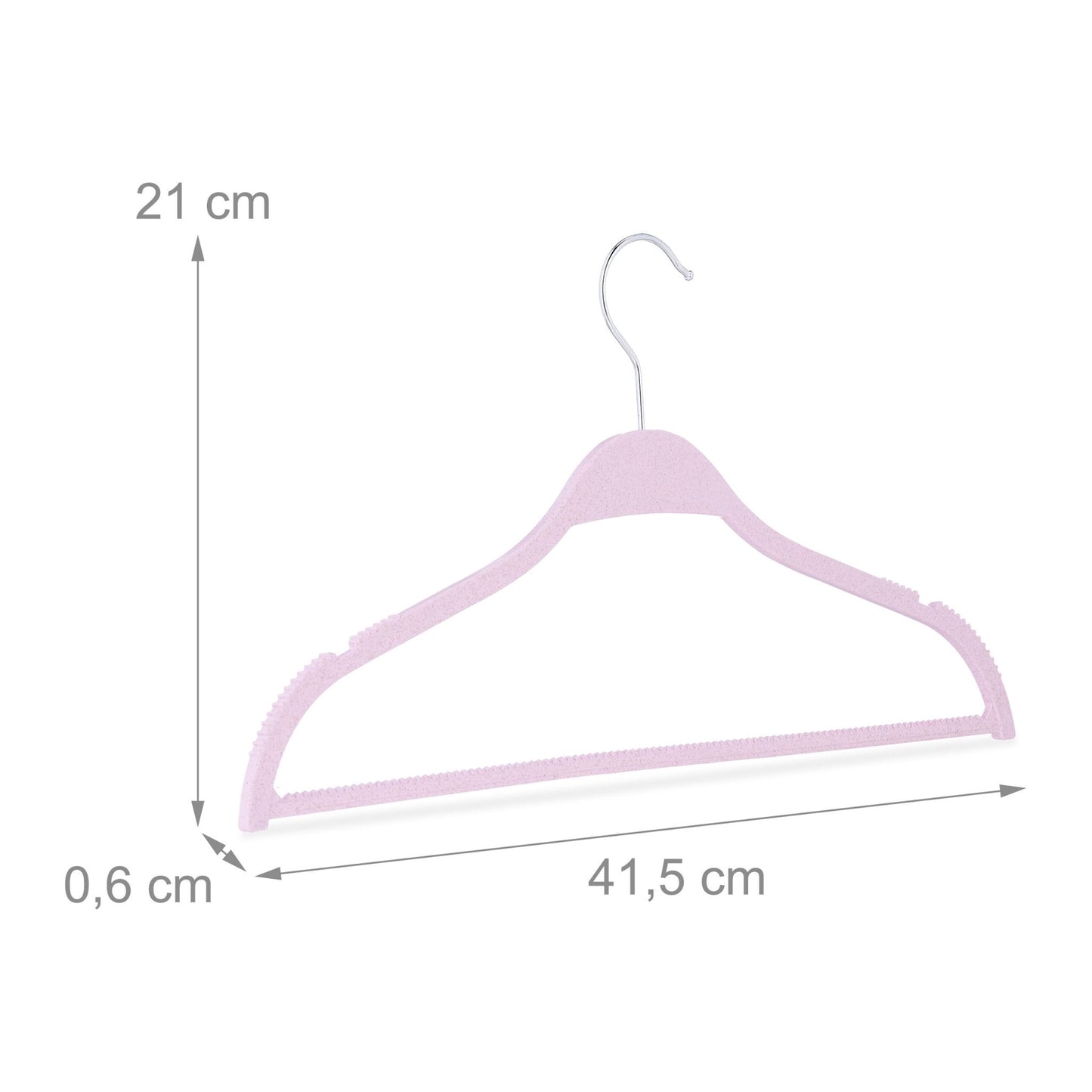 Clothes hangers made of wheat straw - 10 pcs