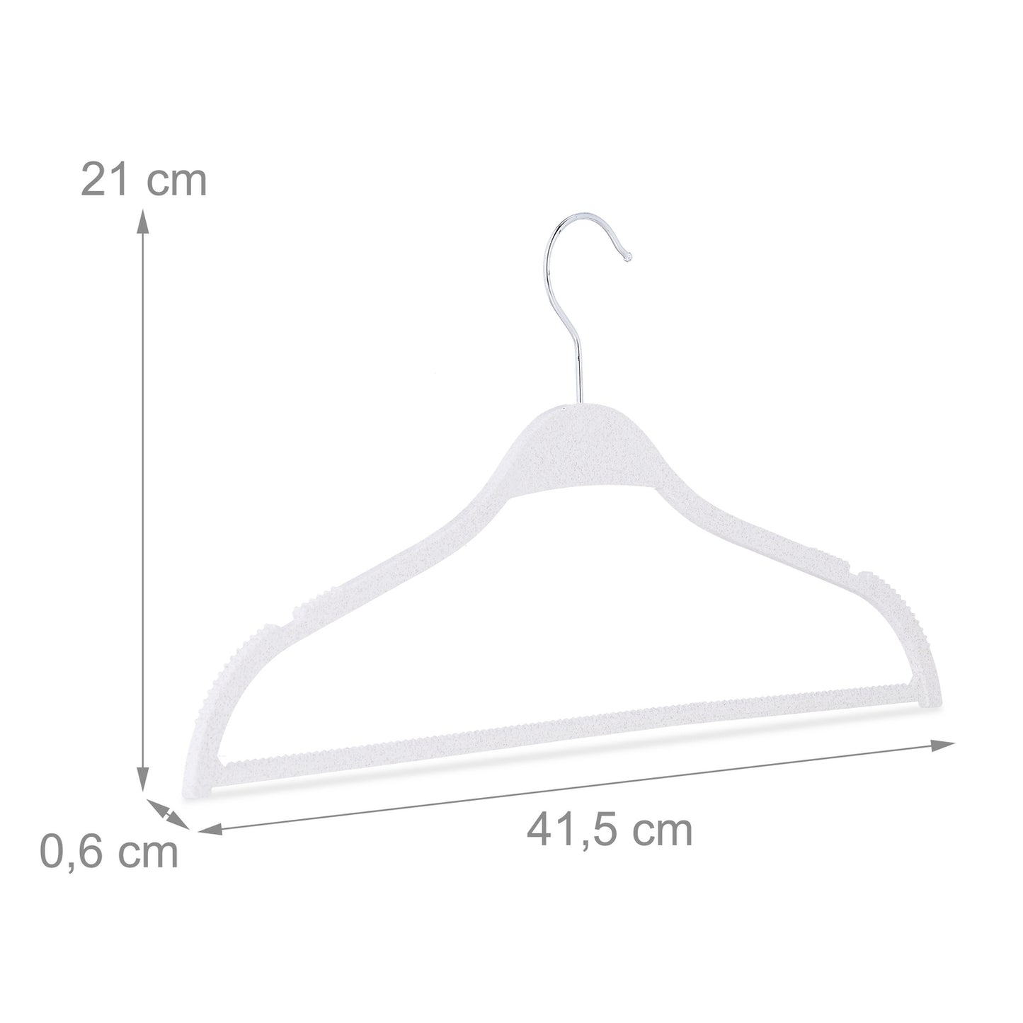 Clothes hangers made of wheat straw - 10 pcs