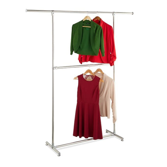 Clothes hanger with 2 bars
