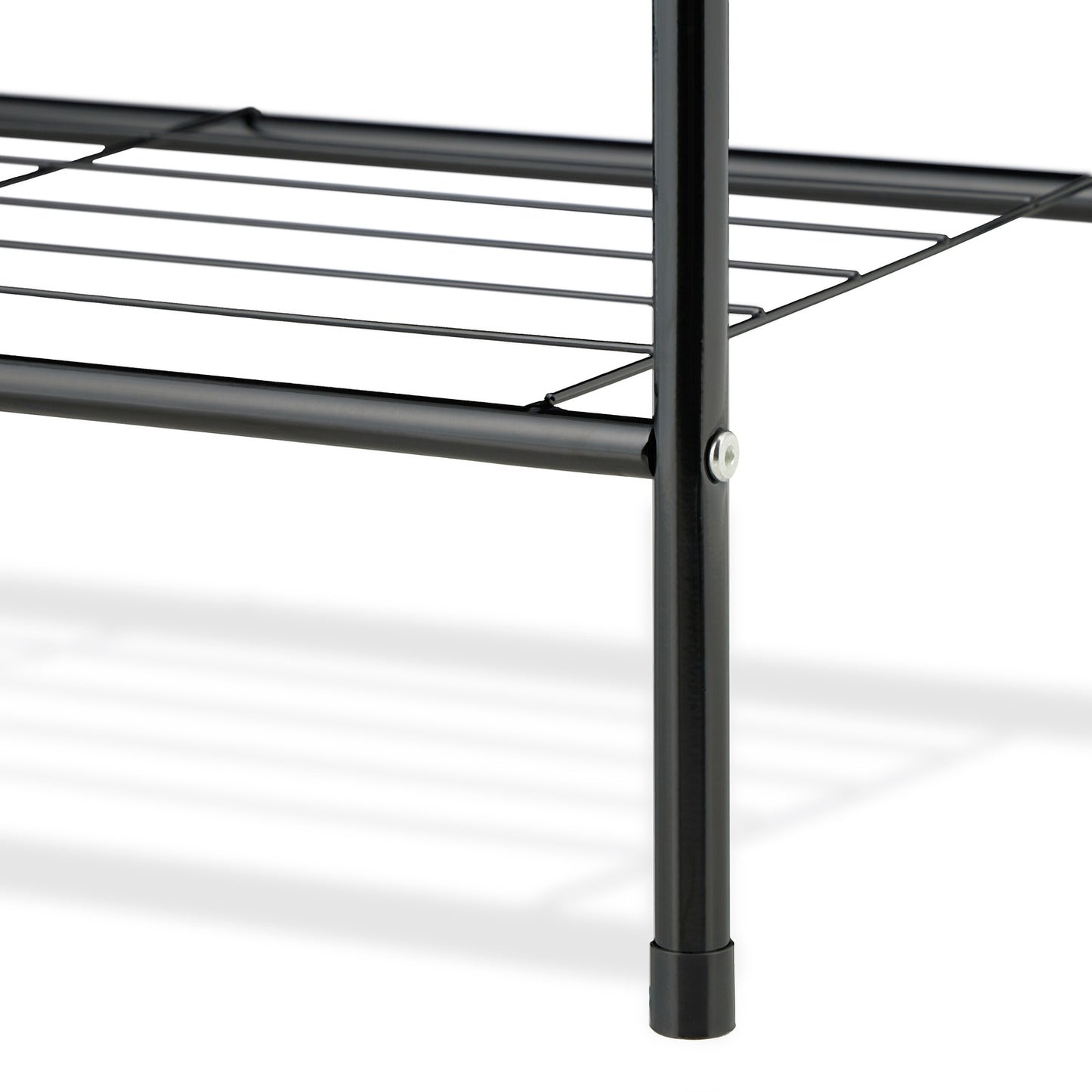 Clothes hanger with 2 shelves