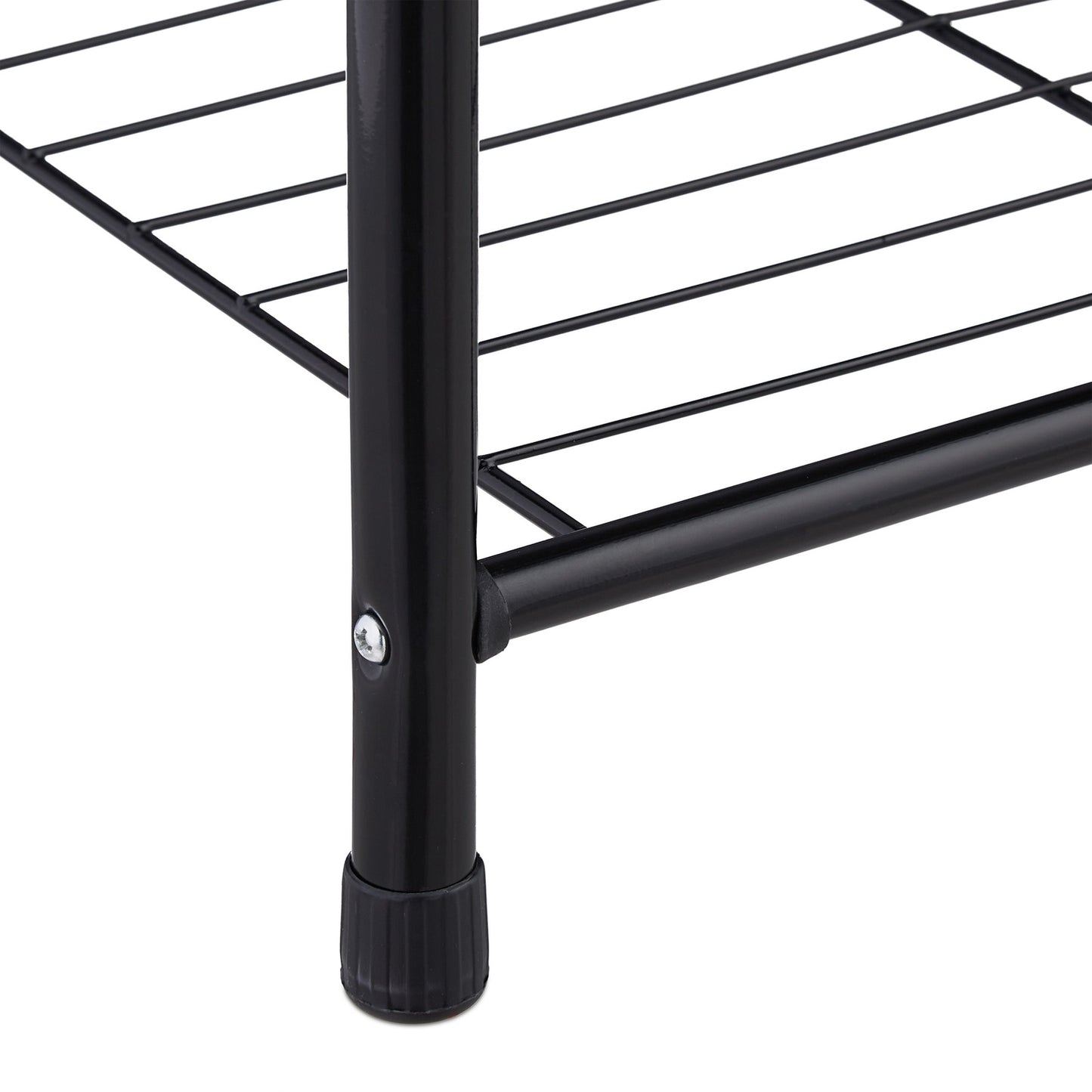 Clothes hanger with 2 shoe shelves