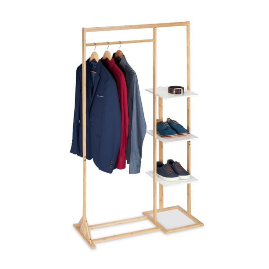 Clothes hanger with shelf