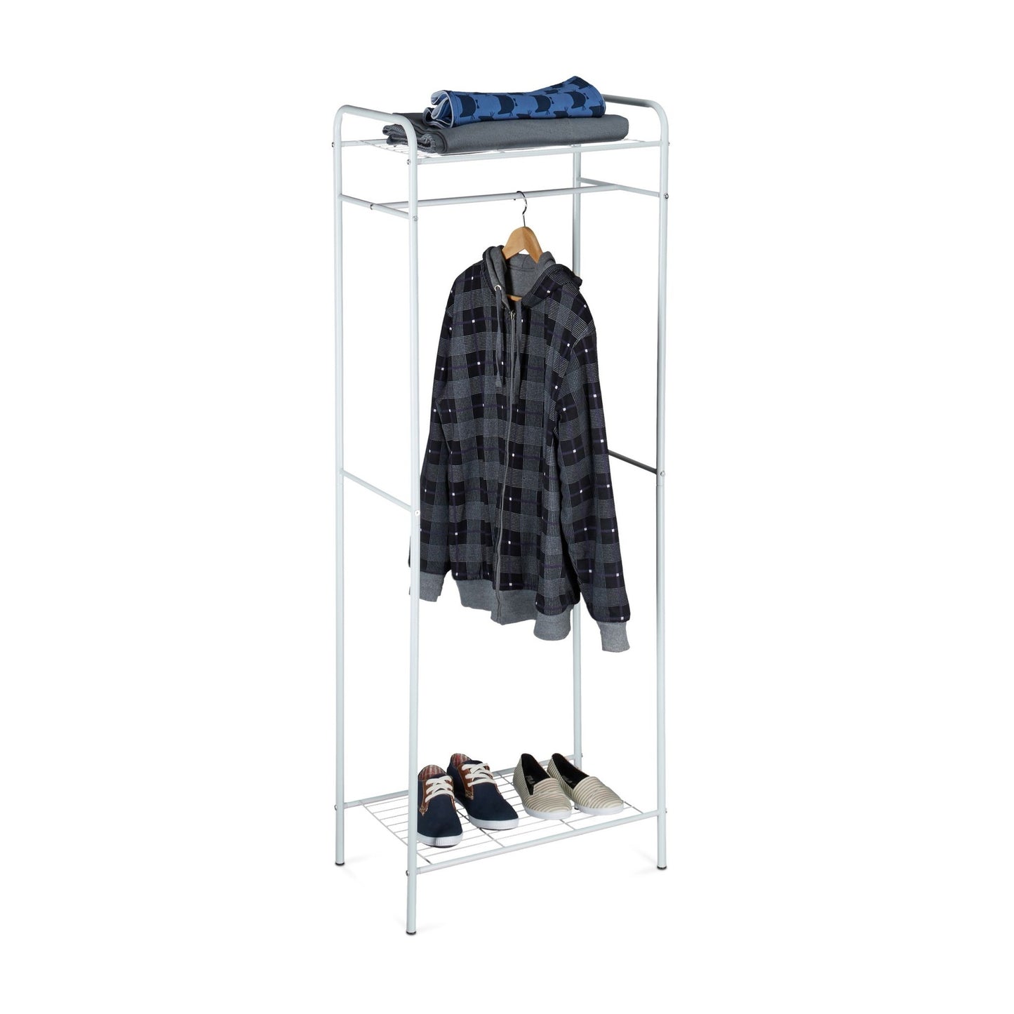 Clothes hanger with shelf SANDRA