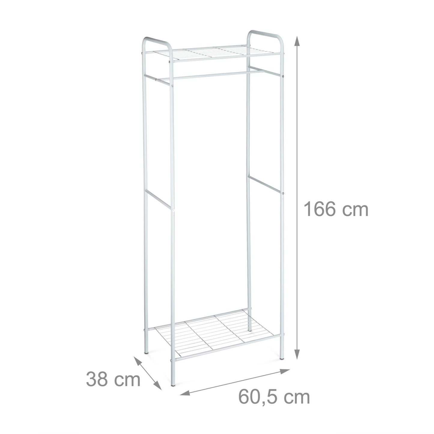 Clothes hanger with shelf SANDRA