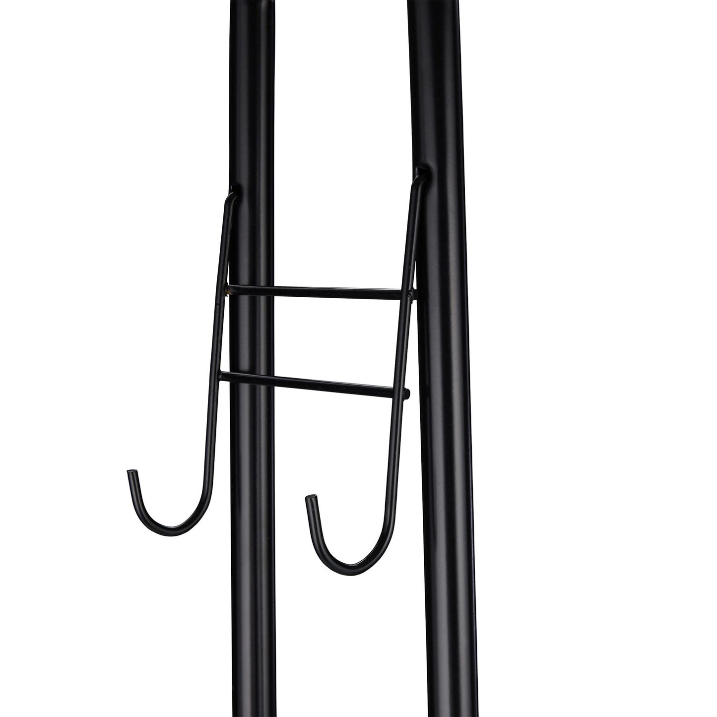 Clothes hanger with shelf and hooks