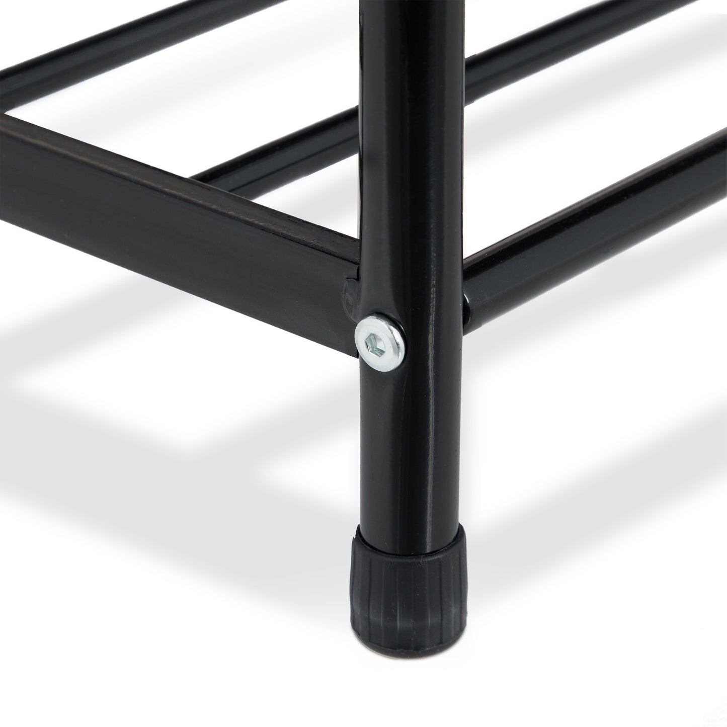 Clothes hanger with shoe shelf and bench