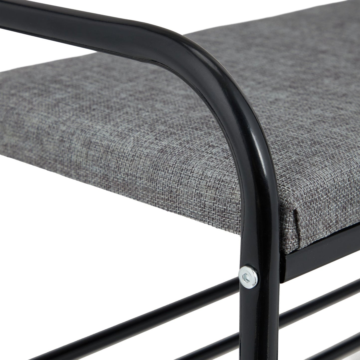 Clothes hanger with shoe shelf and bench