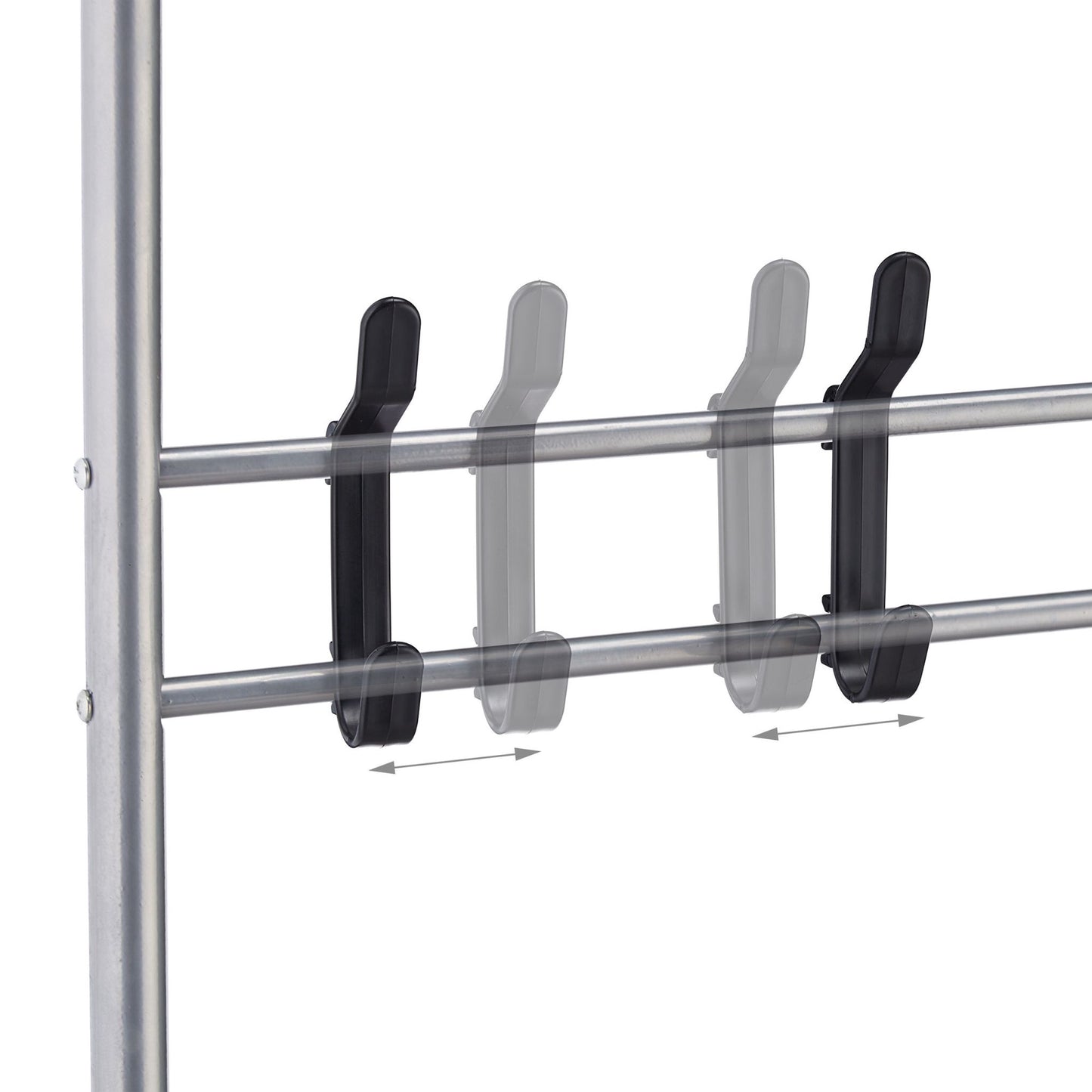 Clothes hanger with shoe shelf and bench
