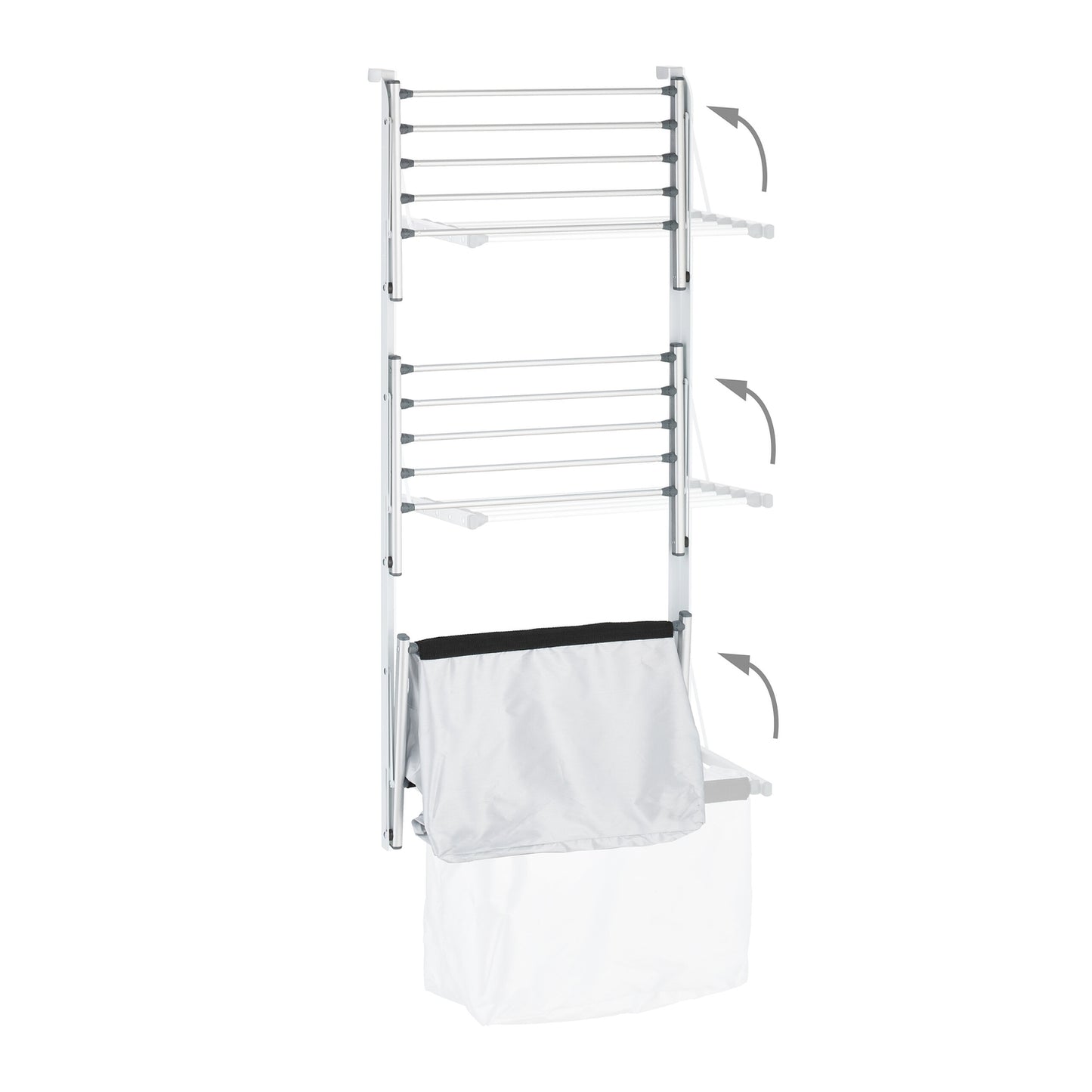 Clothes horse door