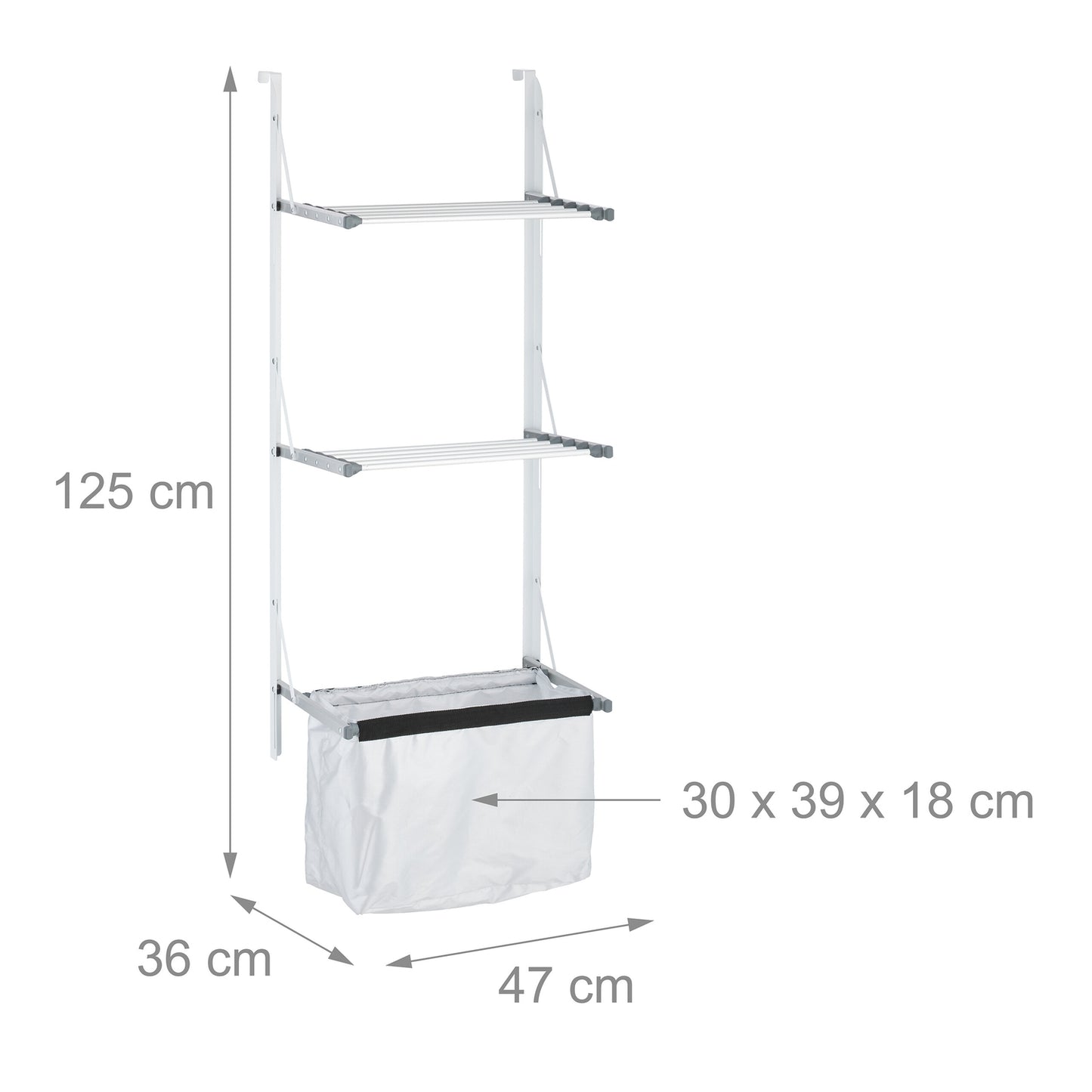 Clothes horse door