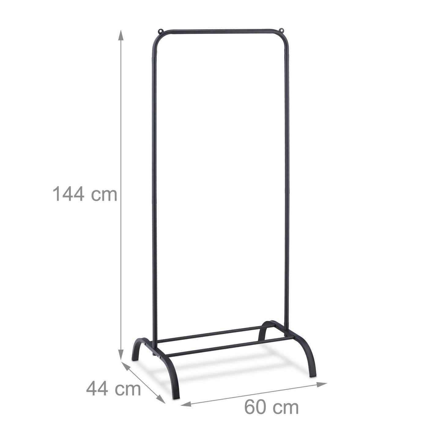 Clothes rack with shelf