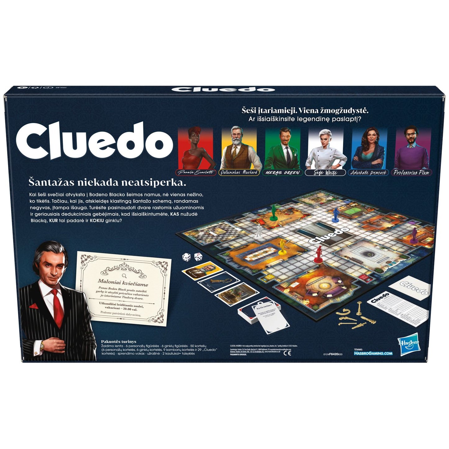 Cluedo The Classic Mystery Game (In Lithuanian Lang.)