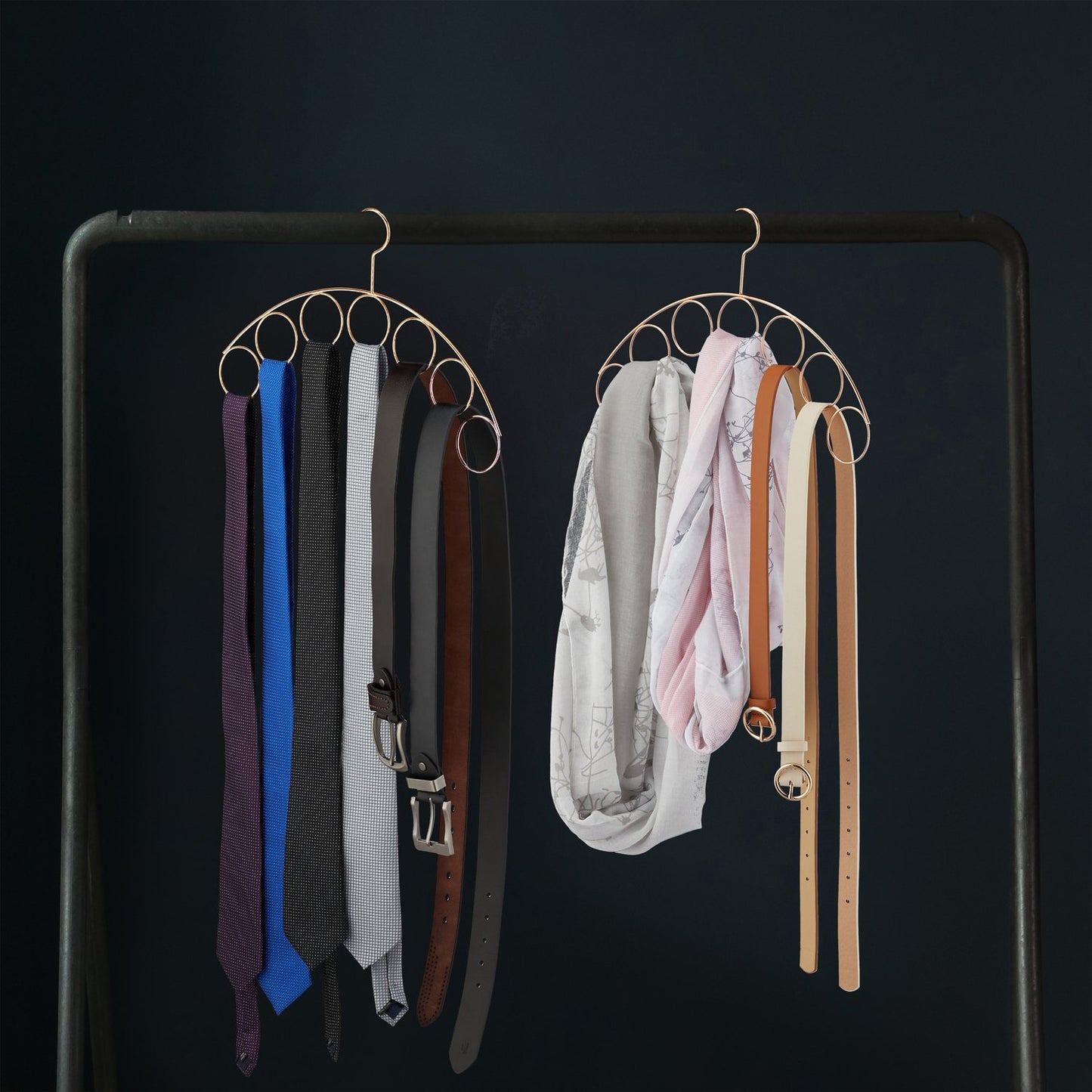 Coat Hanger with Scarf Holder