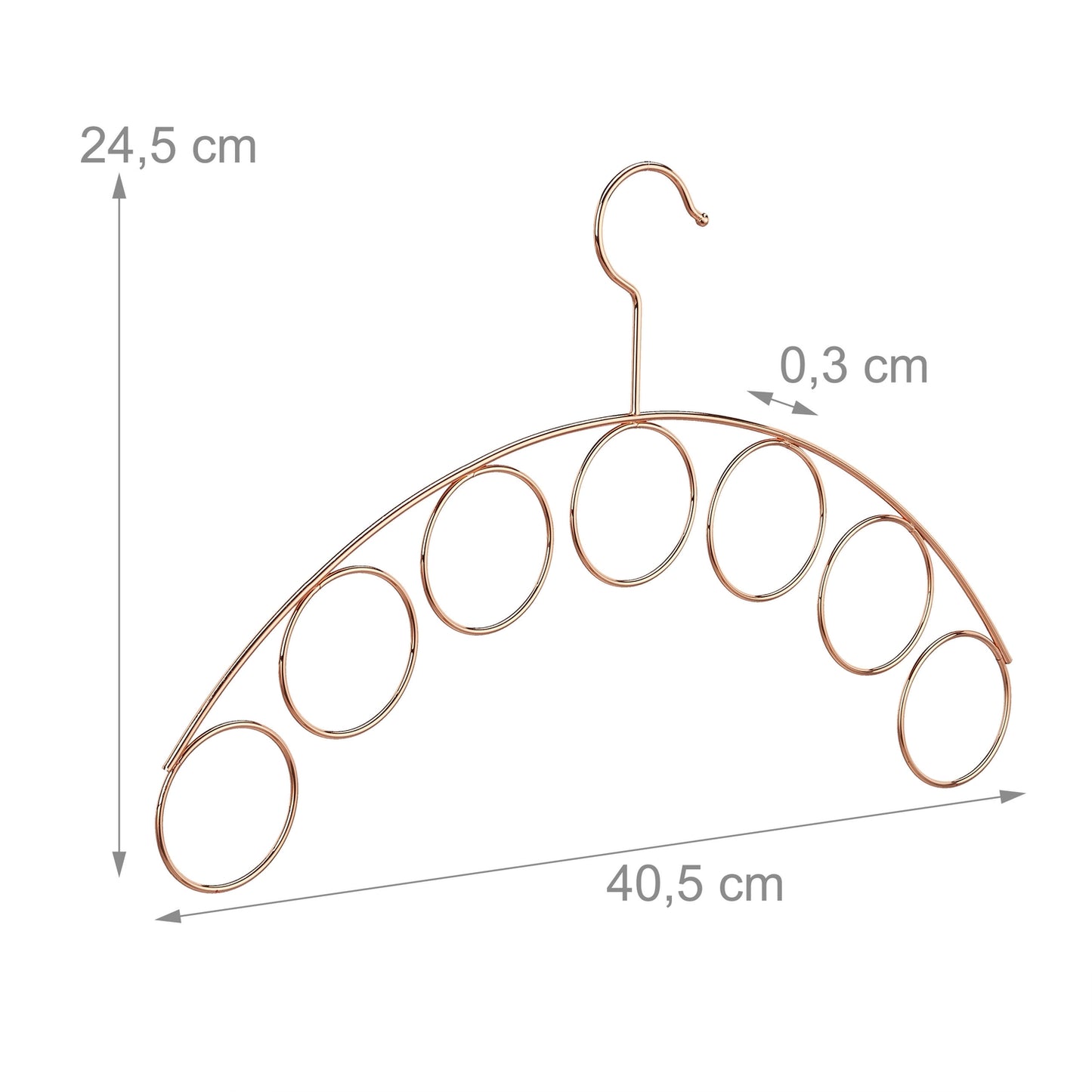 Coat Hanger with Scarf Holder