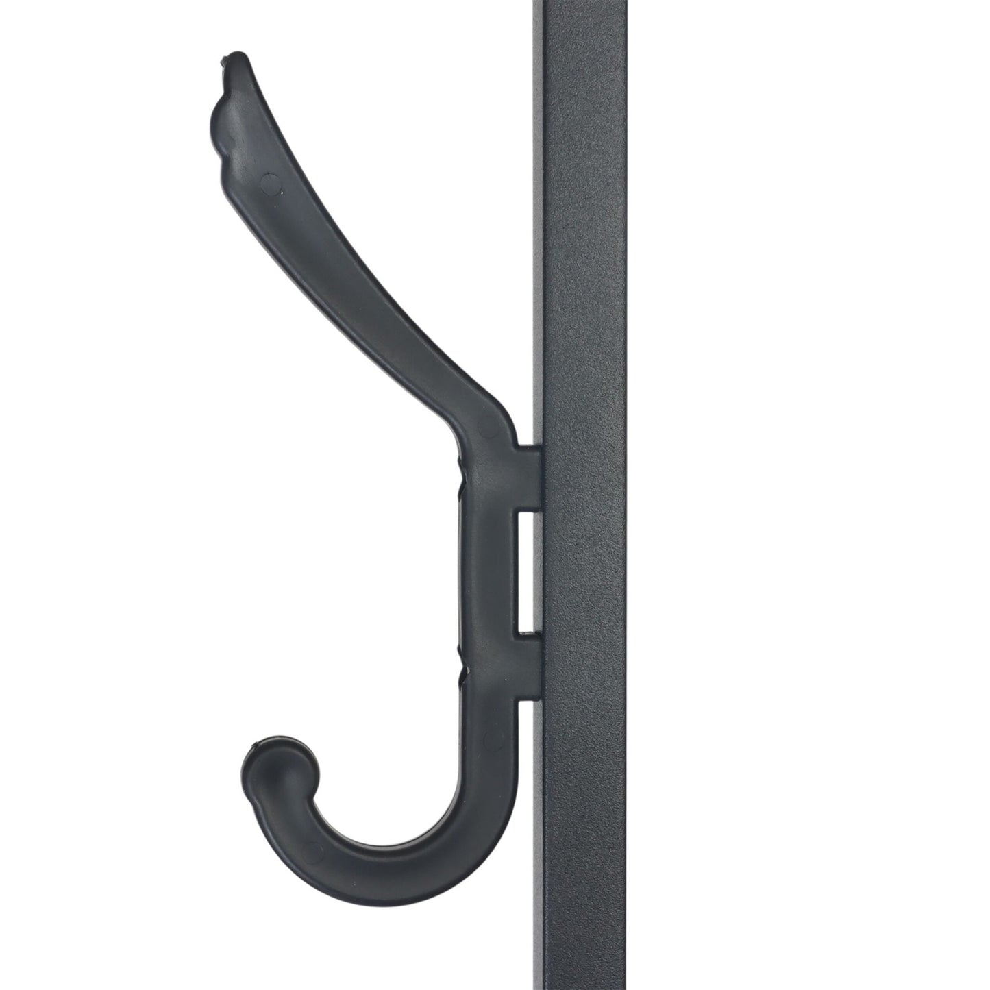 Coat Rack with 8 Hooks & 4 Shelves, 180 cm