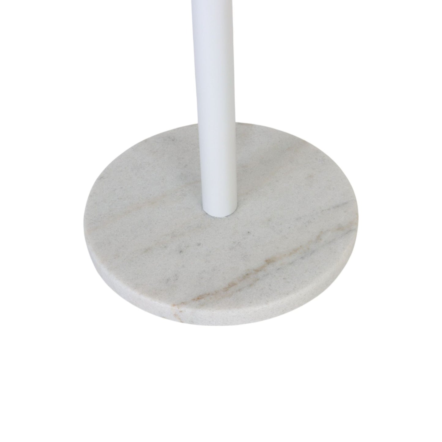 Coat Rack with 8 Hooks, Iron Frame, Marble Base